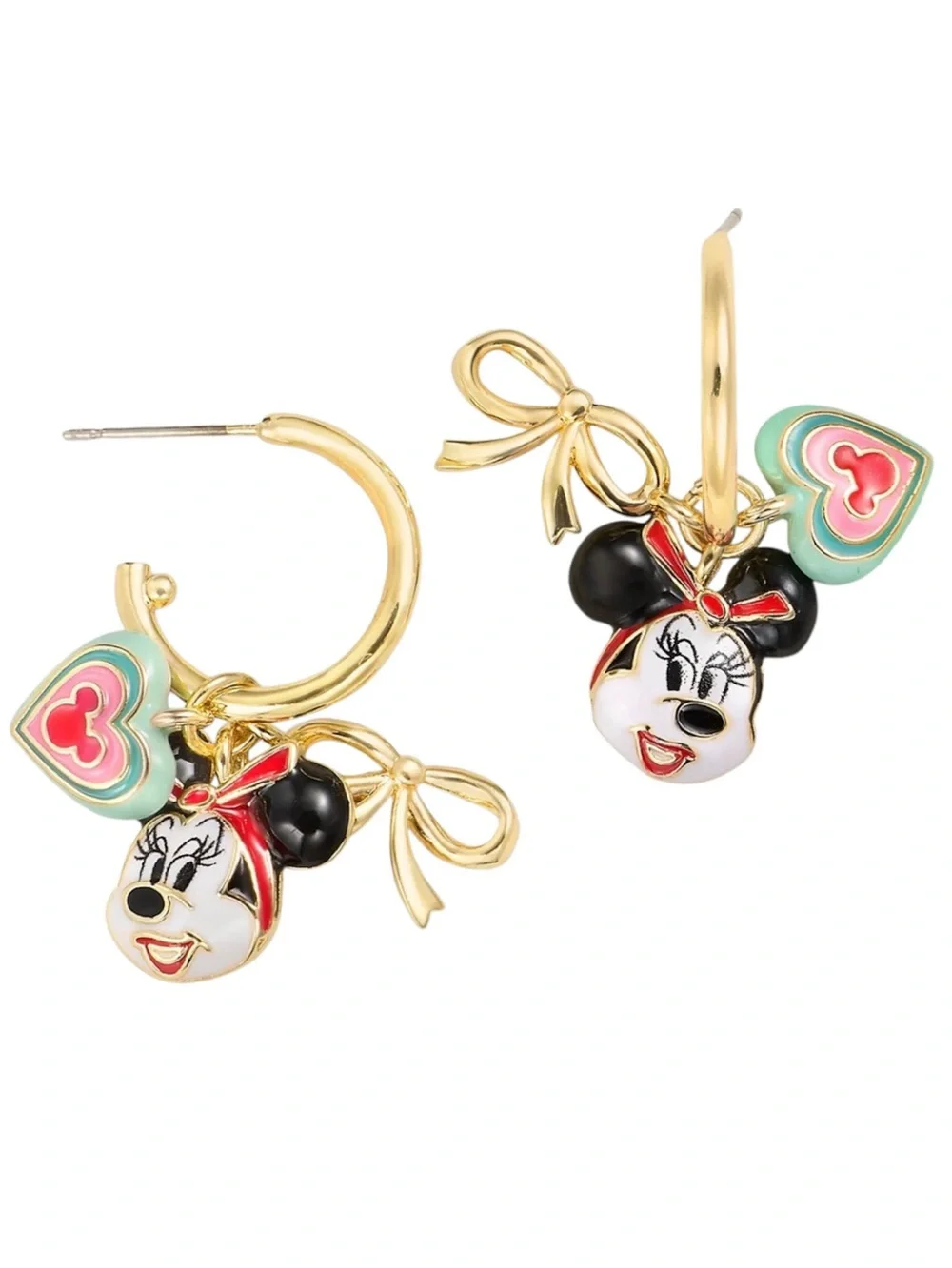 Disney BaubleBar “Minnie Mouse” Huggies Earrings (NWT)